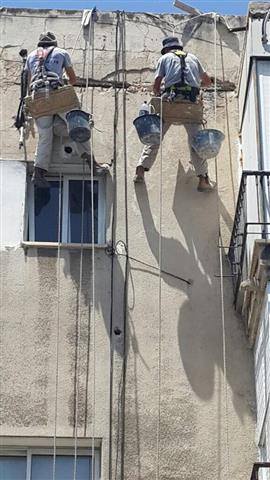 עבודות גובה — שיפוץ ואיטום חזית בניין